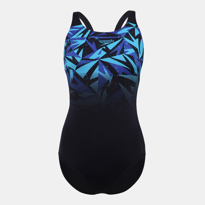 Speedo Women's Hyperboom Placement Muscleback One-Piece Swimsuit Blue Speedo Women's Hyperboom Placement Muscleback One-Piece Swimsuit Blue image number 0