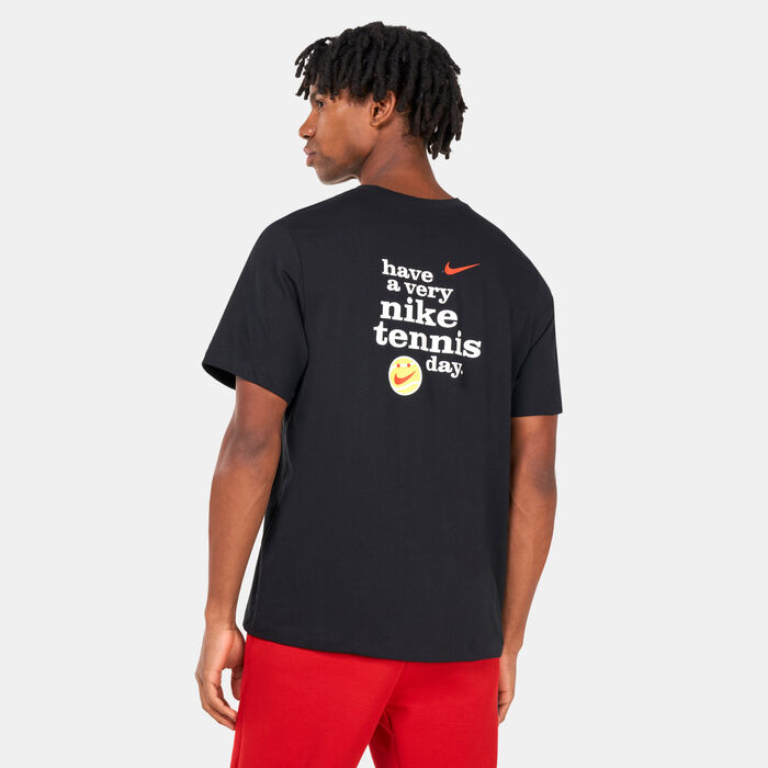 Nike Men's Court Tennis T-Shirt Black image number 1