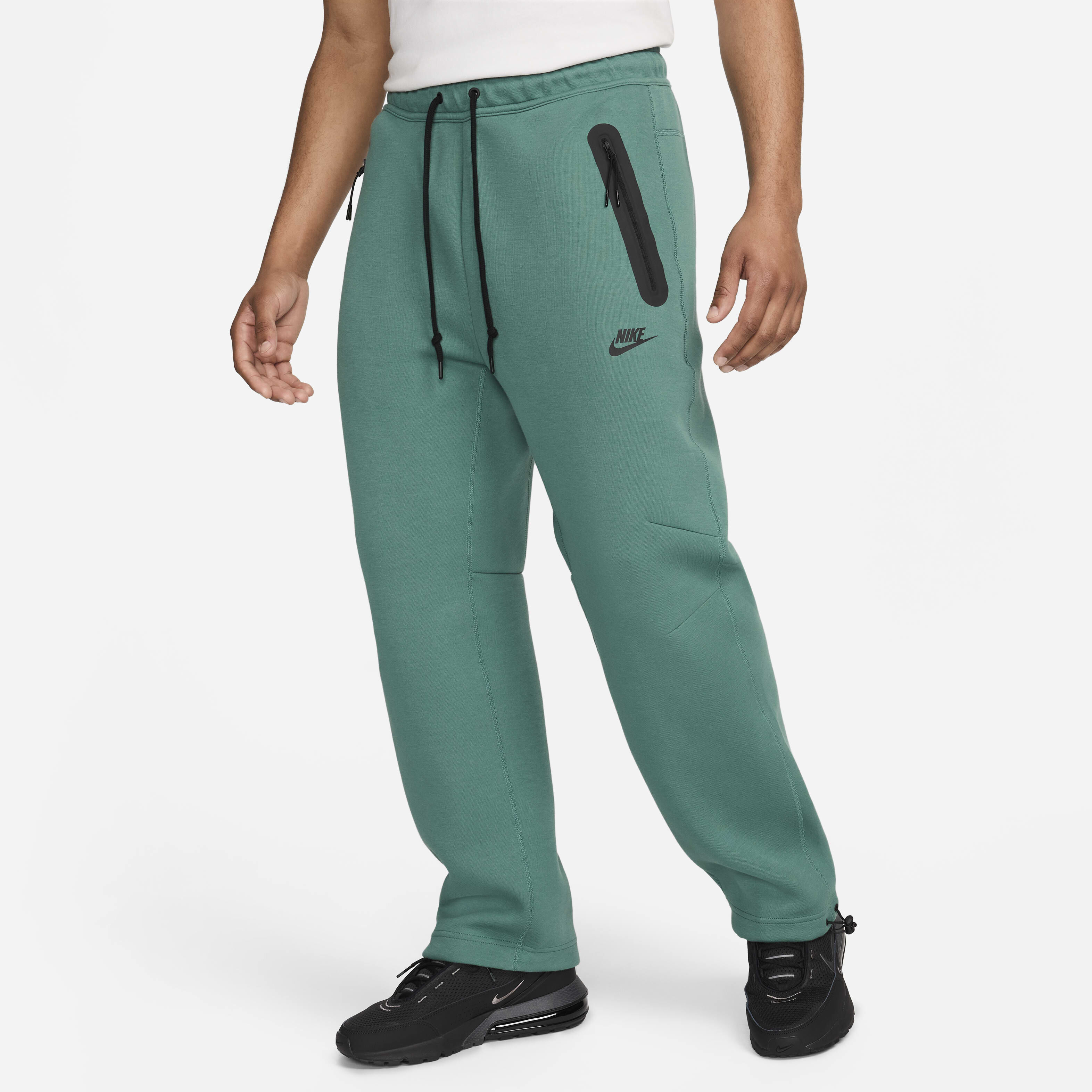 Men s Sportswear Tech Fleece Open Hem Tracksuit Bottoms Green Nike in KSA SSS