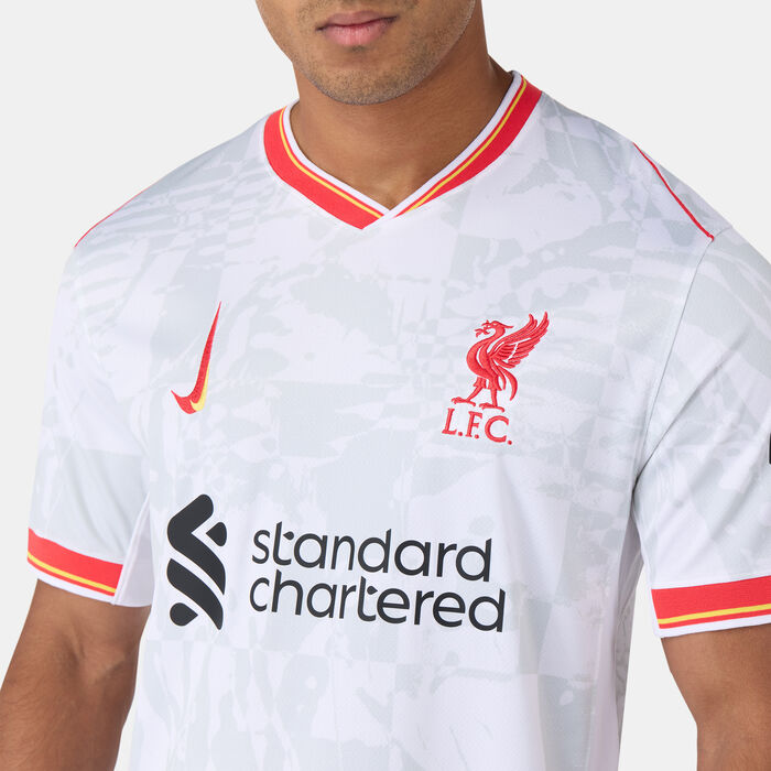 Nike Men's Liverpool 24/25 Third Replica Football Jersey White Nike Men's Liverpool 24/25 Third Replica Football Jersey White image number 3
