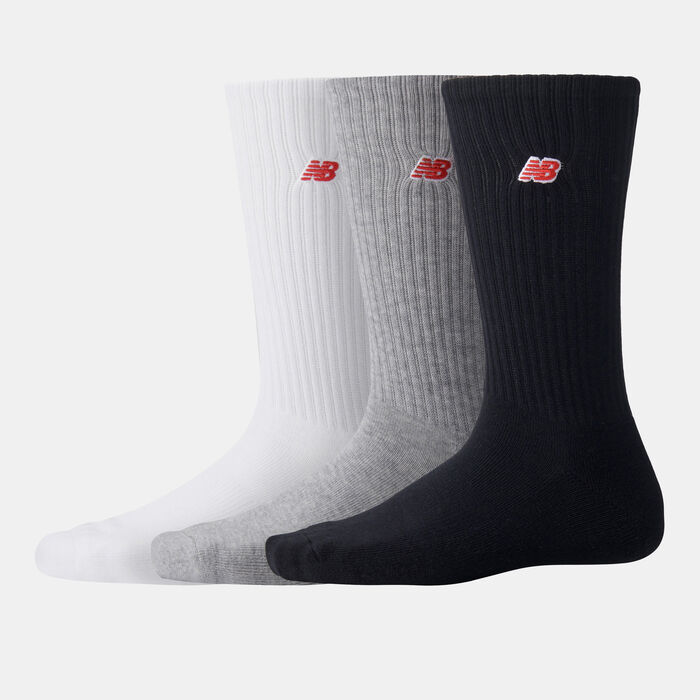 New Balance Patch Logo Crew Socks (3 Pairs) Multi-Color image number 0