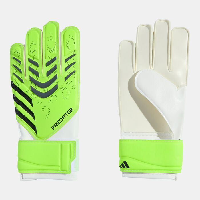 adidas Kids' Predator Training Football Goalkeeper Gloves Green image number 0
