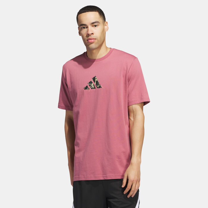 adidas Men's Donovan Mitchell Foundation T-Shirt Red adidas Men's Donovan Mitchell Foundation T-Shirt Red image number 0