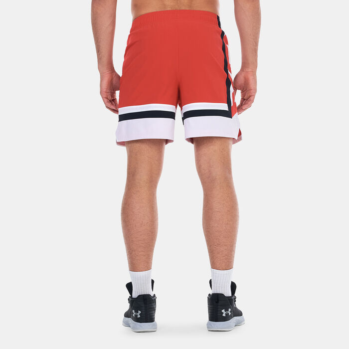 Under Armour Men's UA Baseline Woven Basketball Shorts Red Under Armour Men's UA Baseline Woven Basketball Shorts Red image number 1