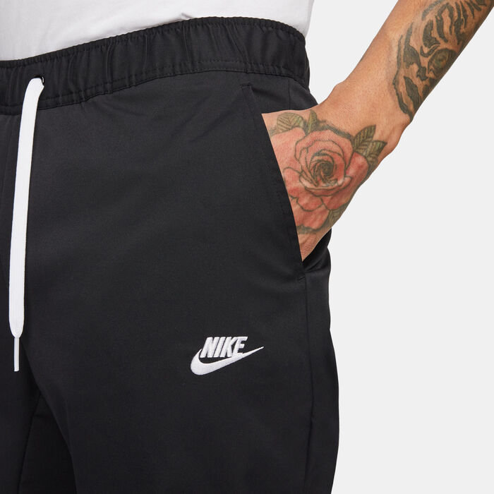 Nike Men's Club Tapered-Leg Trousers Black Nike Men's Club Tapered-Leg Trousers Black image number 3