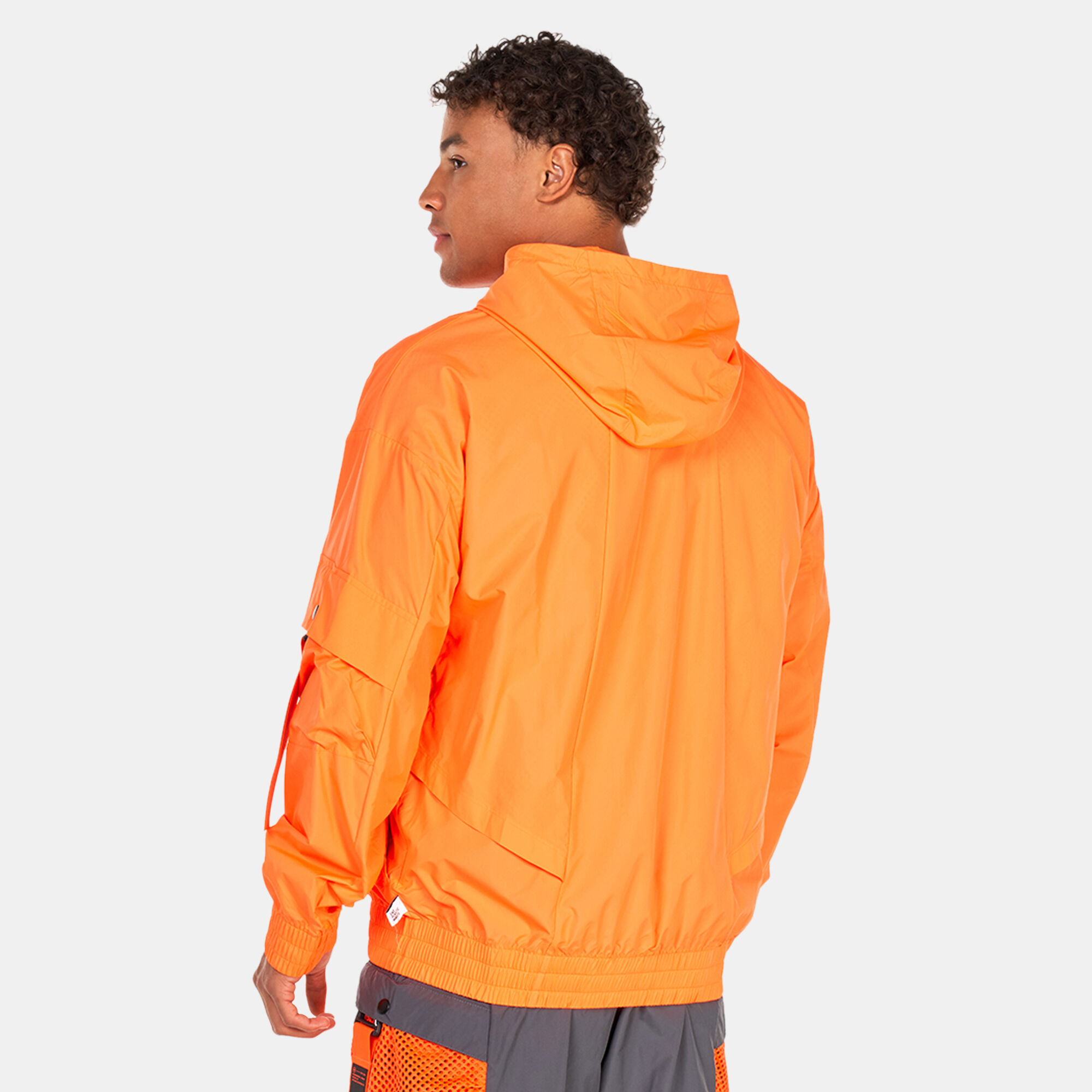Mens discount orange windbreaker