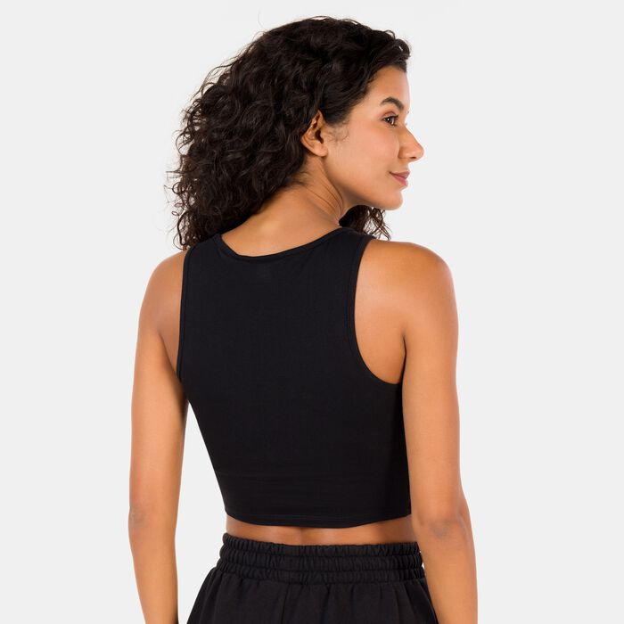 New Era Women's MLB New York Yankees Crop Top Black New Era Women's MLB New York Yankees Crop Top Black image number 1