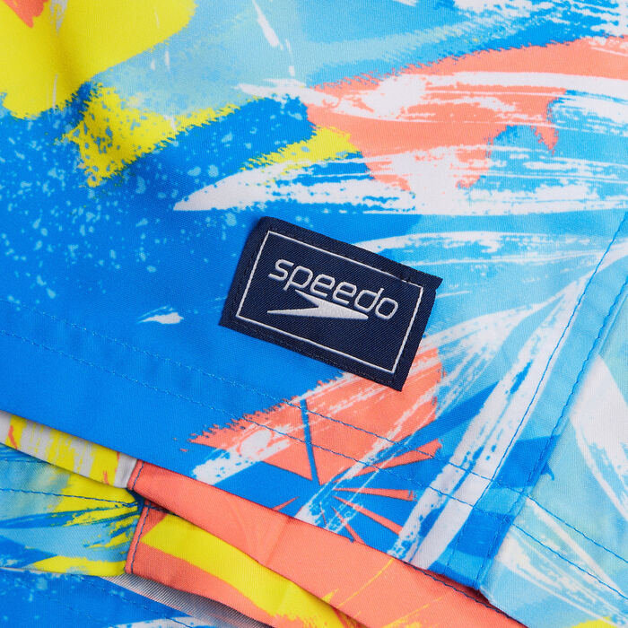 Speedo Men's Printed Leisure Swimming Shorts Blue Speedo Men's Printed Leisure Swimming Shorts Blue image number 3