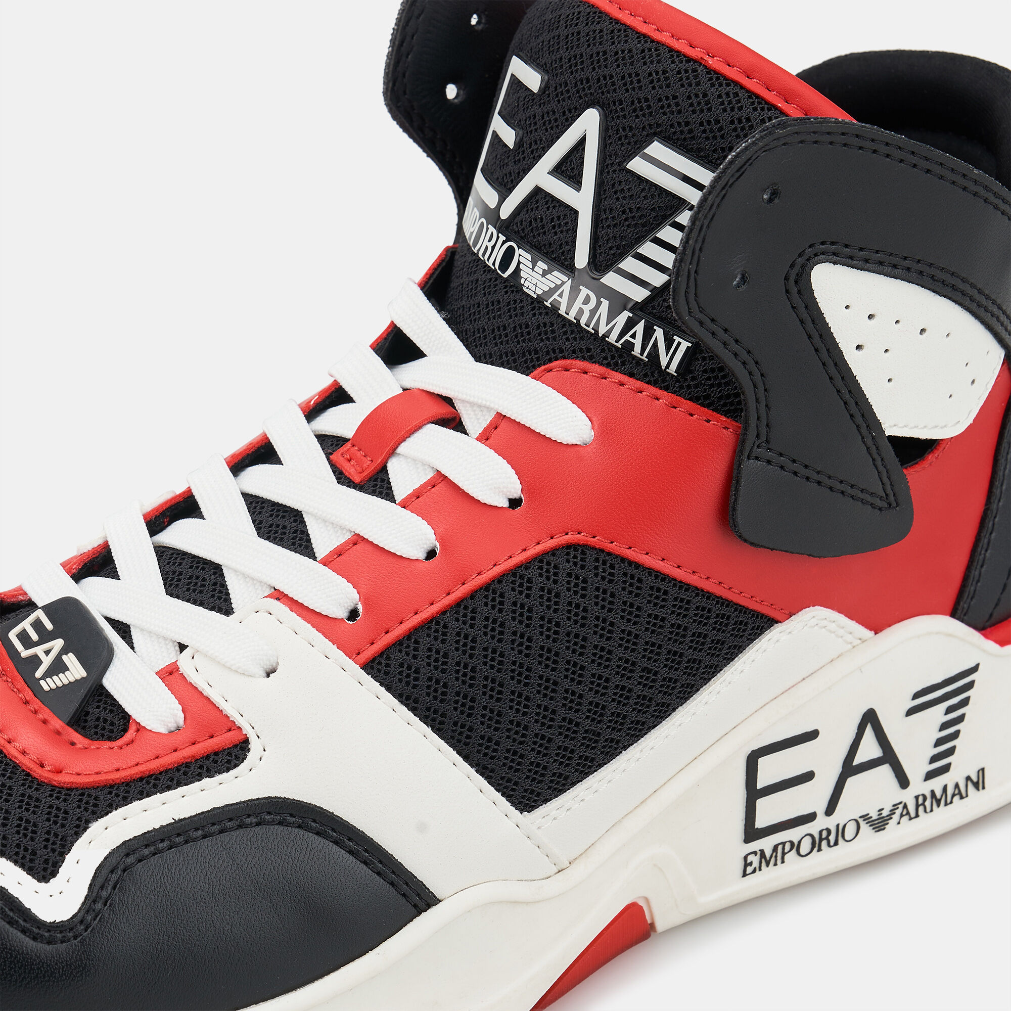 Men s Basket Mid Shoes Red EA7 Emporio Armani in KSA SSS