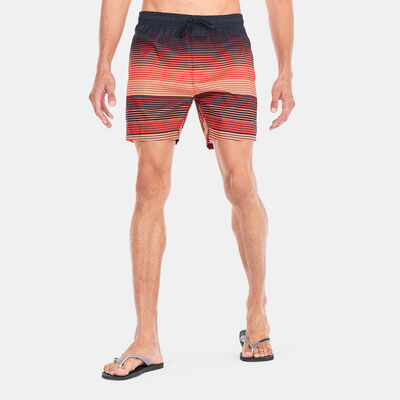 Speedo Men's Placement Leisure Swimming Shorts (16-Inch) Black