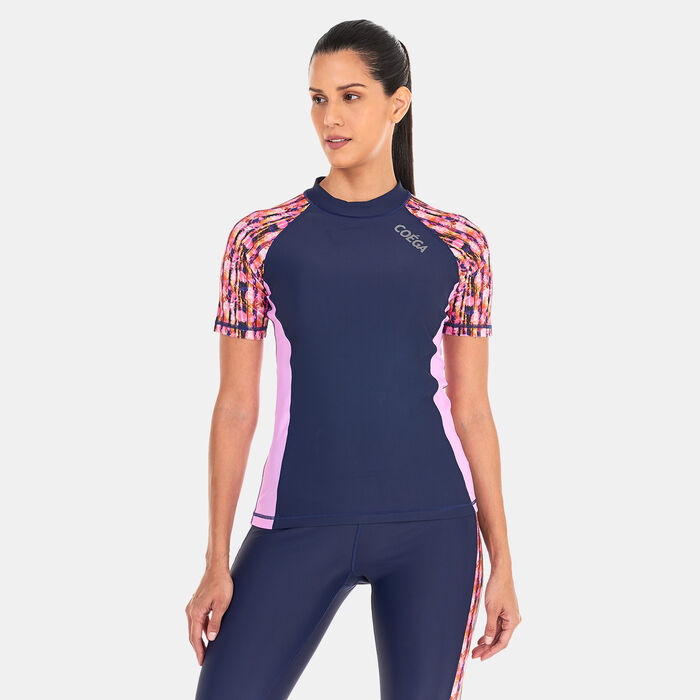 COEGA Women's Stripes Rashguard Blue COEGA Women's Stripes Rashguard Blue image number 0