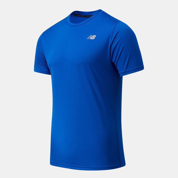 New Balance Men's Core Run T-Shirt Pink New Balance Men's Core Run T-Shirt Pink image number 0