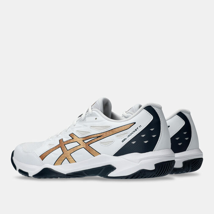 ASICS Men's GEL-ROCKET 11 Shoes White ASICS Men's GEL-ROCKET 11 Shoes White image number 2