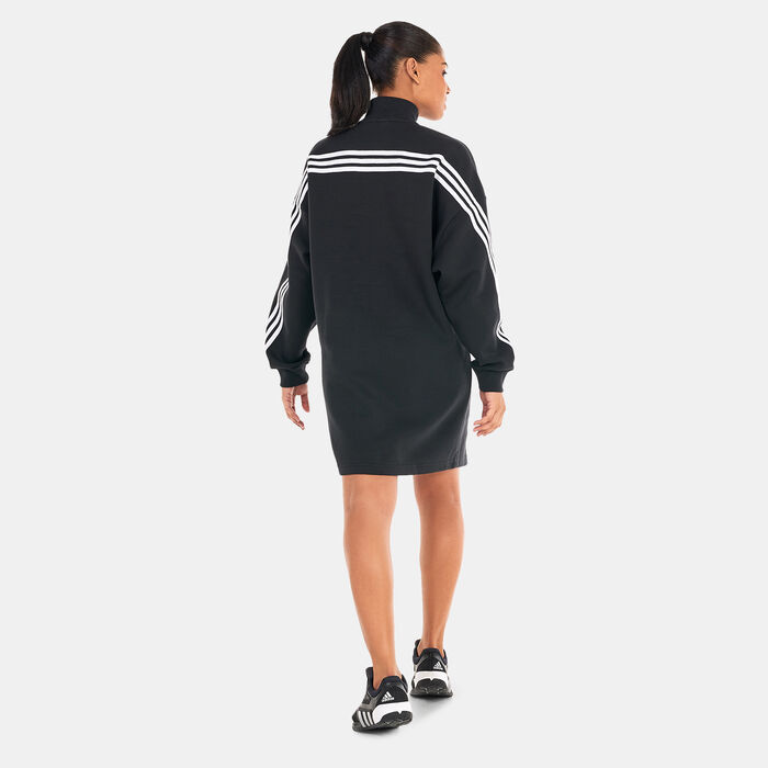 adidas Women's Future Icons 3-Stripes Dress Black adidas Women's Future Icons 3-Stripes Dress Black image number 1