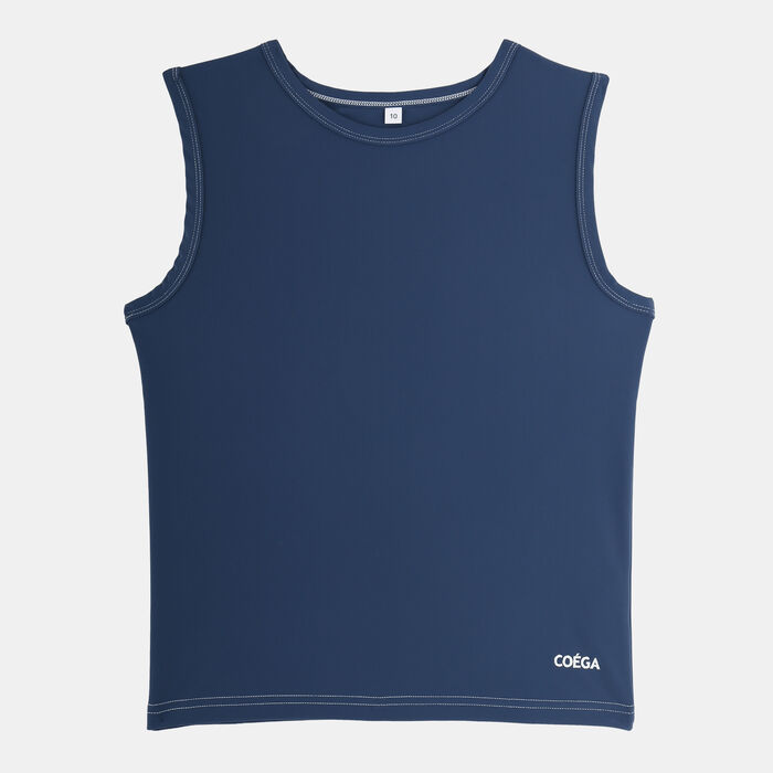 COEGA KIds' Sleeveless Swimming Rashguard Blue COEGA KIds' Sleeveless Swimming Rashguard Blue image number 0