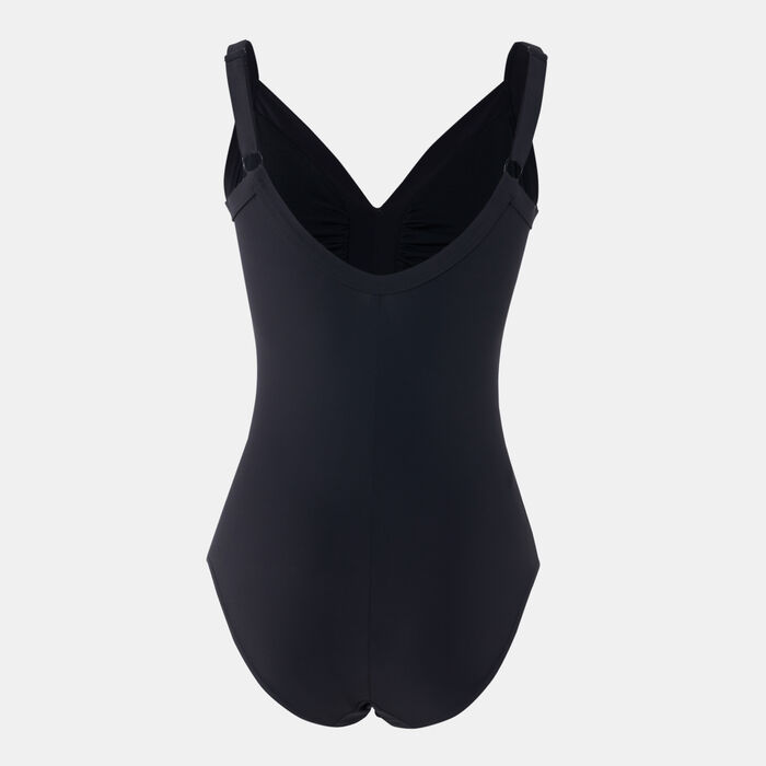 Speedo Women's Sculpture Watergem One-Piece Swimsuit Black Speedo Women's Sculpture Watergem One-Piece Swimsuit Black image number 1