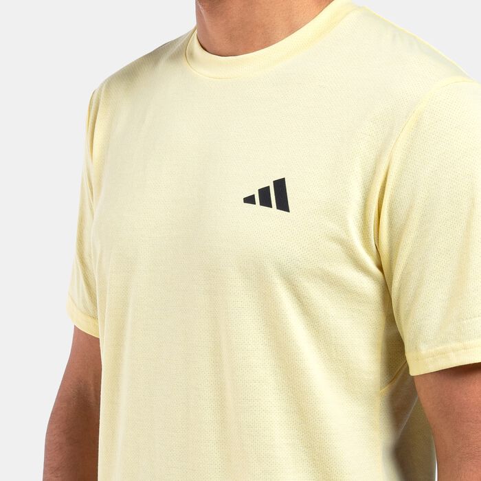 adidas Men's Train Essentials Comfort Training T-Shirt yellow adidas Men's Train Essentials Comfort Training T-Shirt yellow image number 3