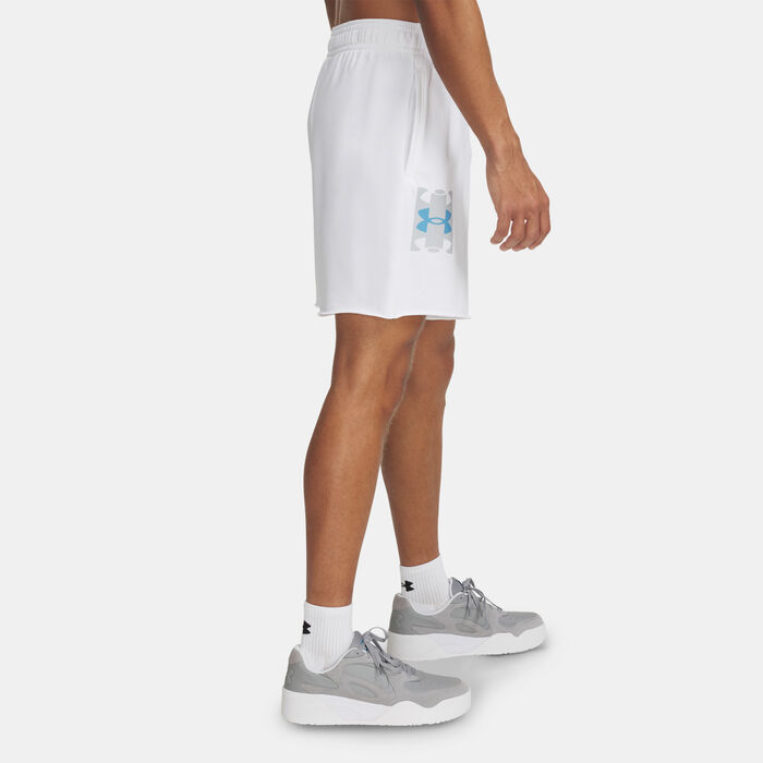 Under Armour Men's Rival Terry Logo Shorts White image number 1