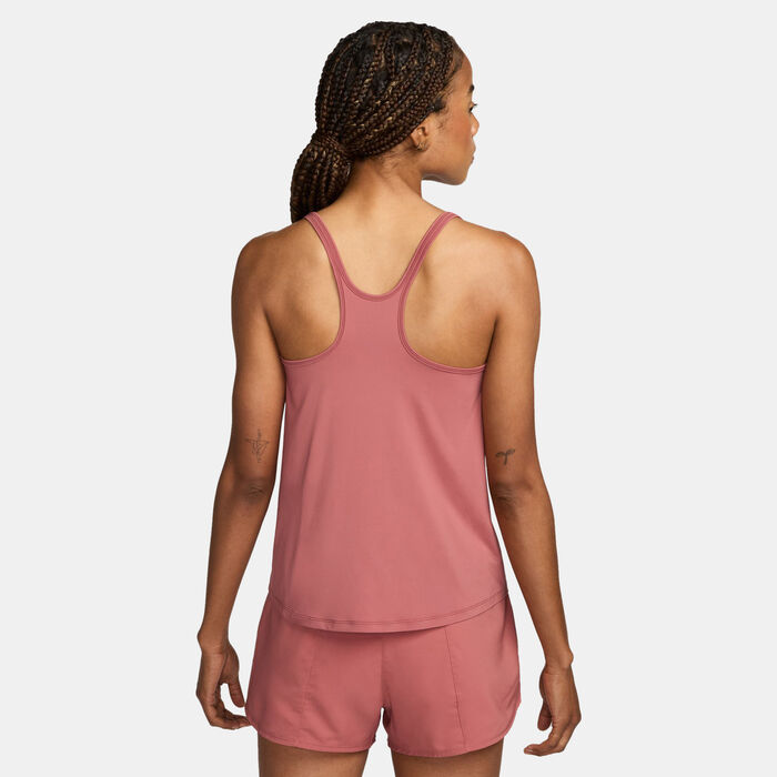 Nike Women's One Classic Dri-FIT Strappy Tank Top Pink image number 1