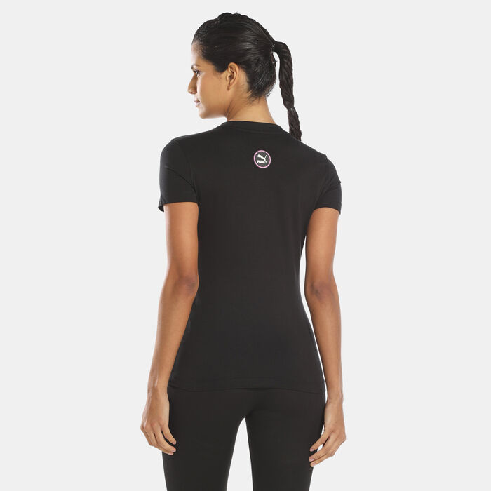 PUMA Women's SWxP Graphic T-Shirt Black PUMA Women's SWxP Graphic T-Shirt Black image number 1
