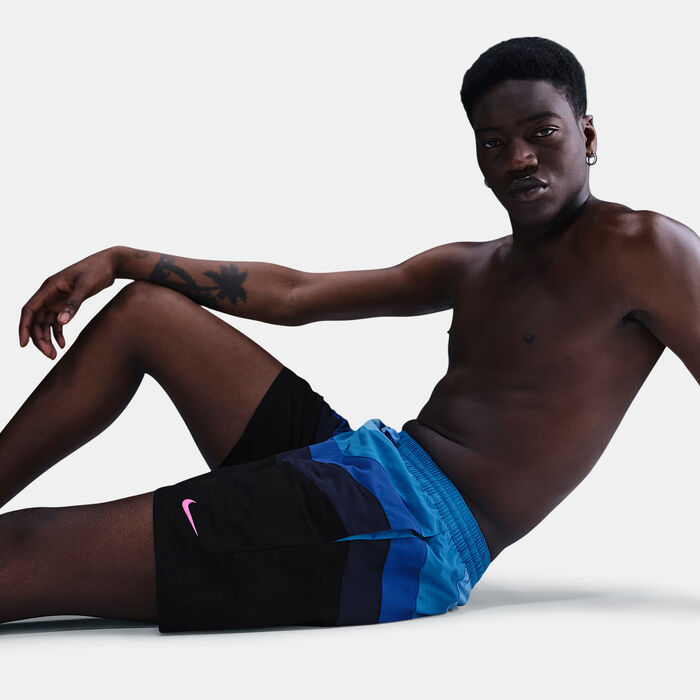 Nike Swim Men's Volley Swimming Shorts Blue Nike Swim Men's Volley Swimming Shorts Blue image number 4