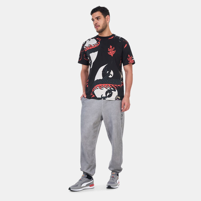 PUMA Men's x Staple All Over Print T-Shirt Black PUMA Men's x Staple All Over Print T-Shirt Black image number 2