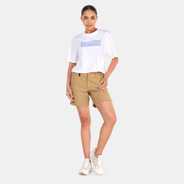 Timberland Women's Seasonal Logo T-Shirt White Timberland Women's Seasonal Logo T-Shirt White image number 2