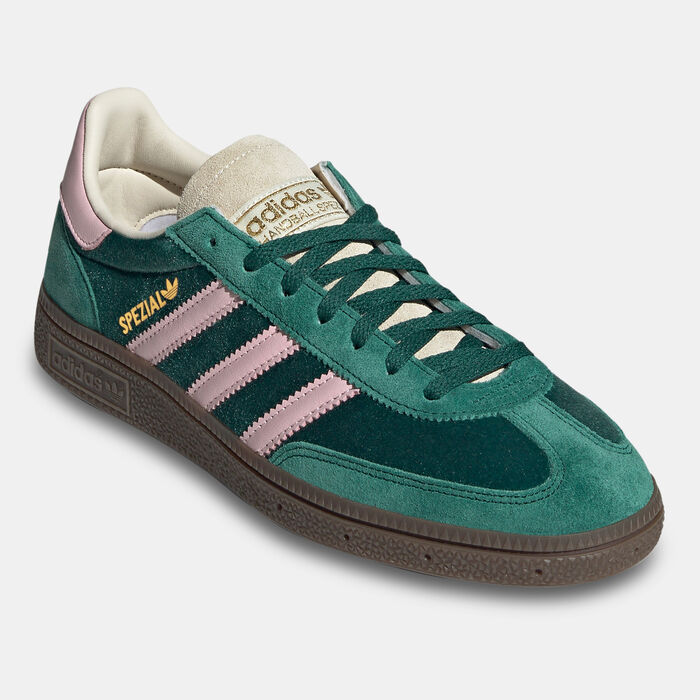 adidas Originals Women's Handball Spezial Shoes Green adidas Originals Women's Handball Spezial Shoes Green image number 1