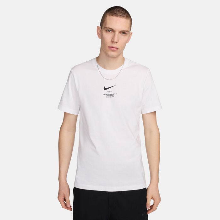Nike Men's Sportswear Big Swoosh T-Shirt White Nike Men's Sportswear Big Swoosh T-Shirt White image number 0