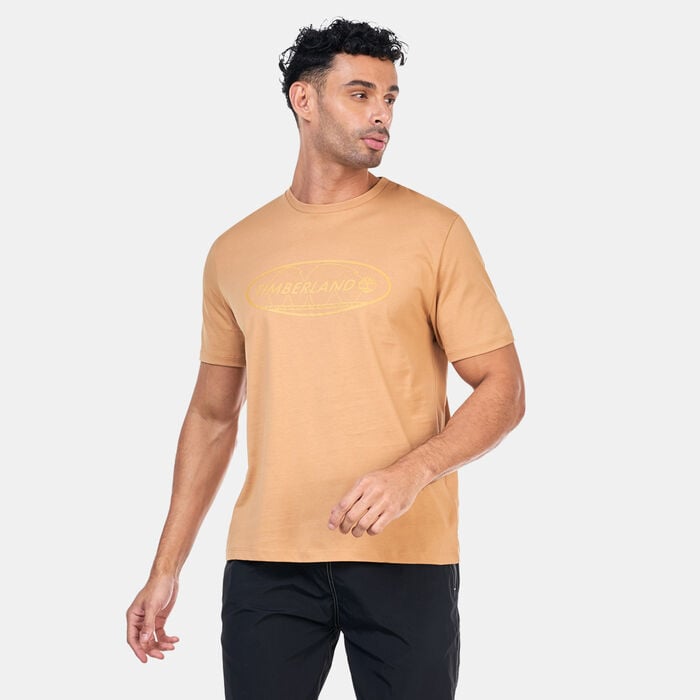 Timberland Men's Graphic Print T-Shirt Gold Timberland Men's Graphic Print T-Shirt Gold image number 0
