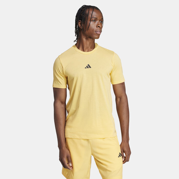 adidas Men's Logo Training T-Shirt Orange image number 0