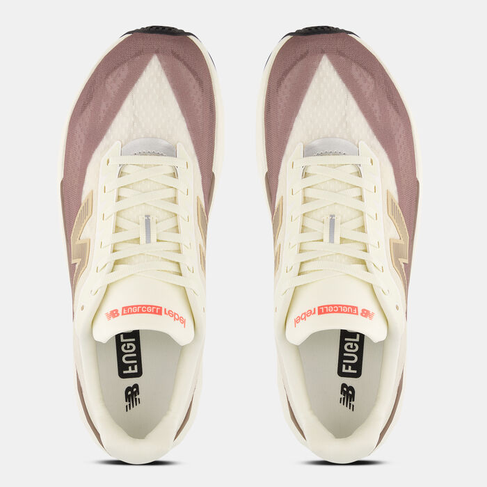 New Balance Men's FuelCell Rebel v5 Shoes Beige New Balance Men's FuelCell Rebel v5 Shoes Beige image number 4
