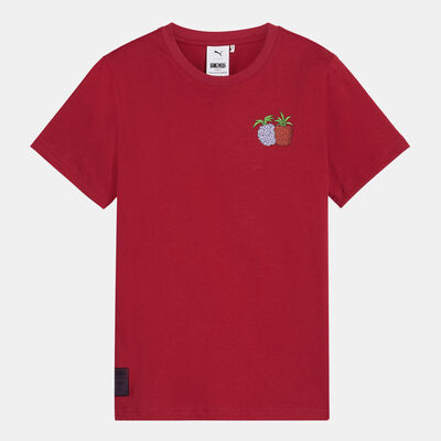 PUMA Kids' x One Piece Graphic T-Shirt Red PUMA Kids' x One Piece Graphic T-Shirt Red