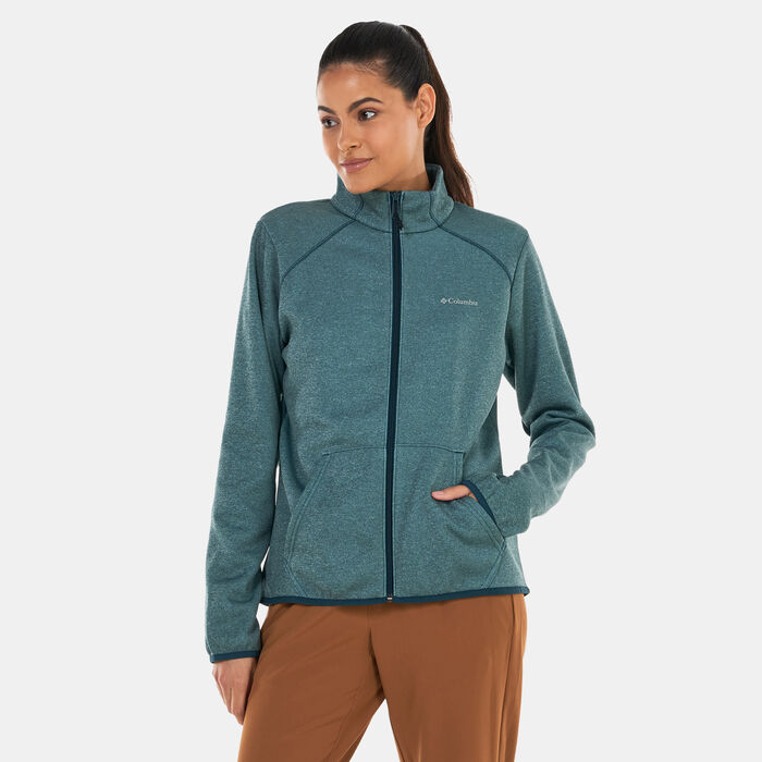 Columbia Women's Hike Tech Fleece Full-Zip Hoodie Blue Columbia Women's Hike Tech Fleece Full-Zip Hoodie Blue image number 0