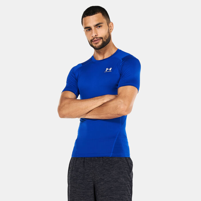 Under Armour Men's HeatGear® Armour T-Shirt Blue Under Armour Men's HeatGear® Armour T-Shirt Blue image number 0