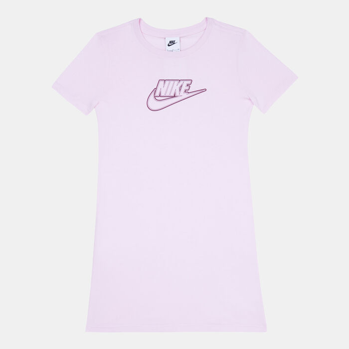 Nike Kids' Sportswear Futura T-Shirt Dress Pink image number 0