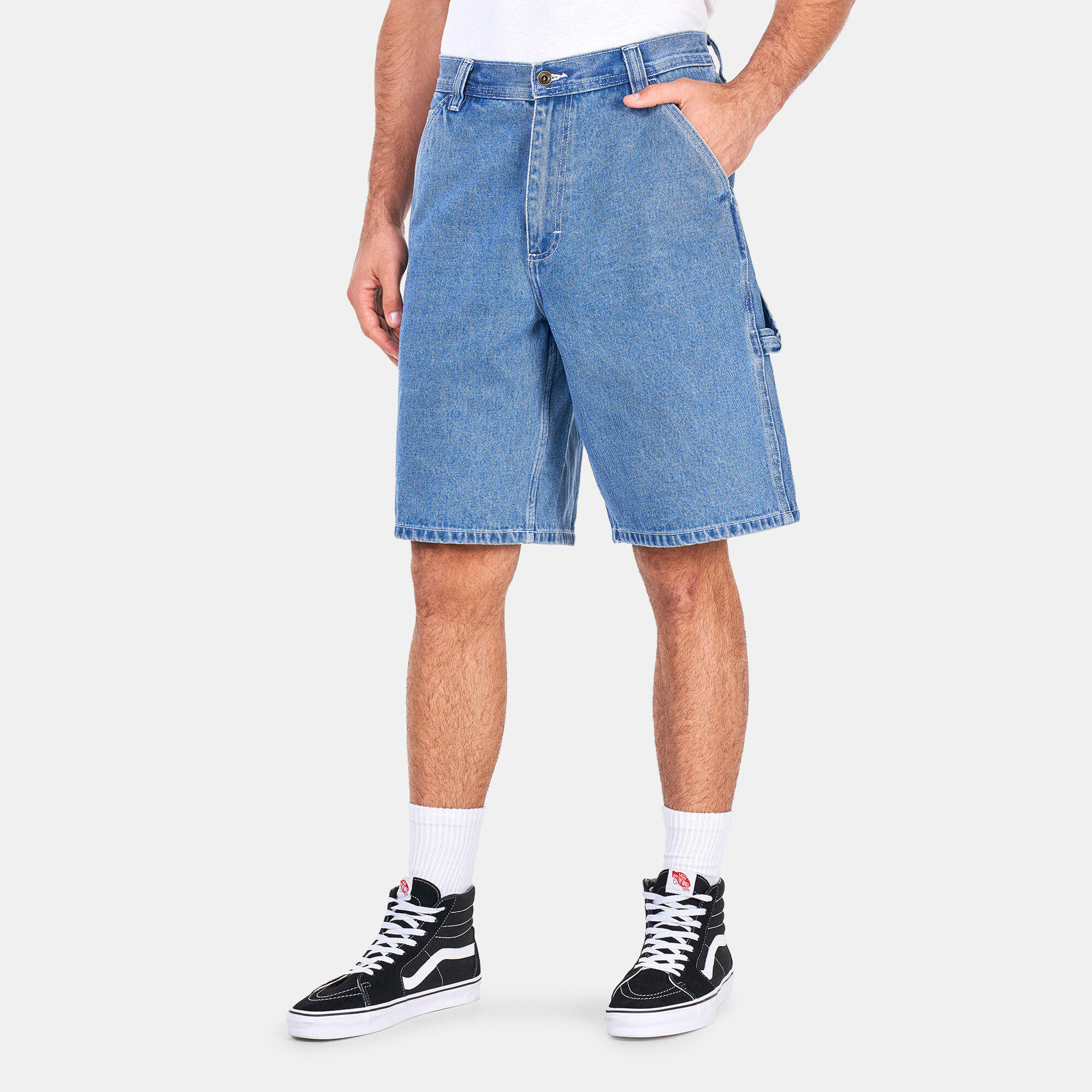 Jean shorts with vans store