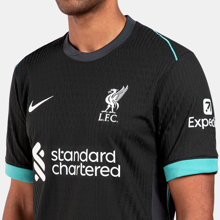 Nike Men's Liverpool 24/25 Away Authentic Football Jersey Green Nike Men's Liverpool 24/25 Away Authentic Football Jersey Green image number 3