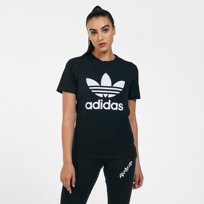 adidas Originals Women's Adicolor Classics Trefoil T-Shirt Black adidas Originals Women's Adicolor Classics Trefoil T-Shirt Black