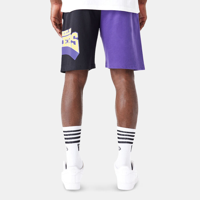 New Era Men's NBA Los Angeles Lakers Jogging Shorts Purple New Era Men's NBA Los Angeles Lakers Jogging Shorts Purple image number 1