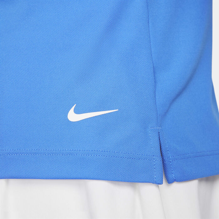 Nike Women's Dri-FIT Victory Golf Polo Shirt Blue Nike Women's Dri-FIT Victory Golf Polo Shirt Blue image number 3