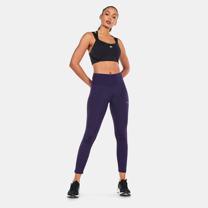 adidas Women's TLRD Impact Training High-Support Strappy Sports Bra Black image number 2