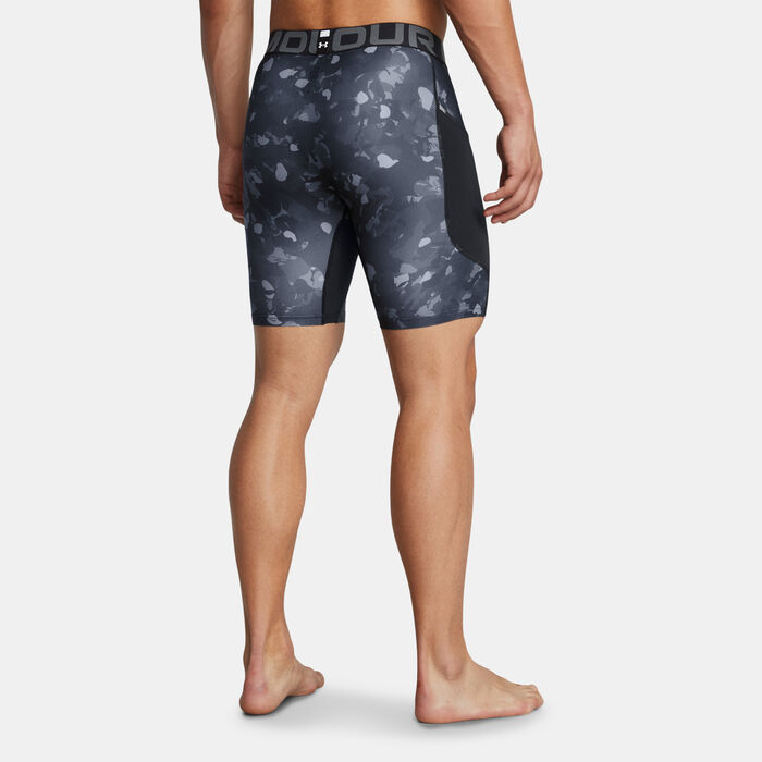 Under Armour Men's HeatGear Printed Training Compression Shorts Black Under Armour Men's HeatGear Printed Training Compression Shorts Black image number 1