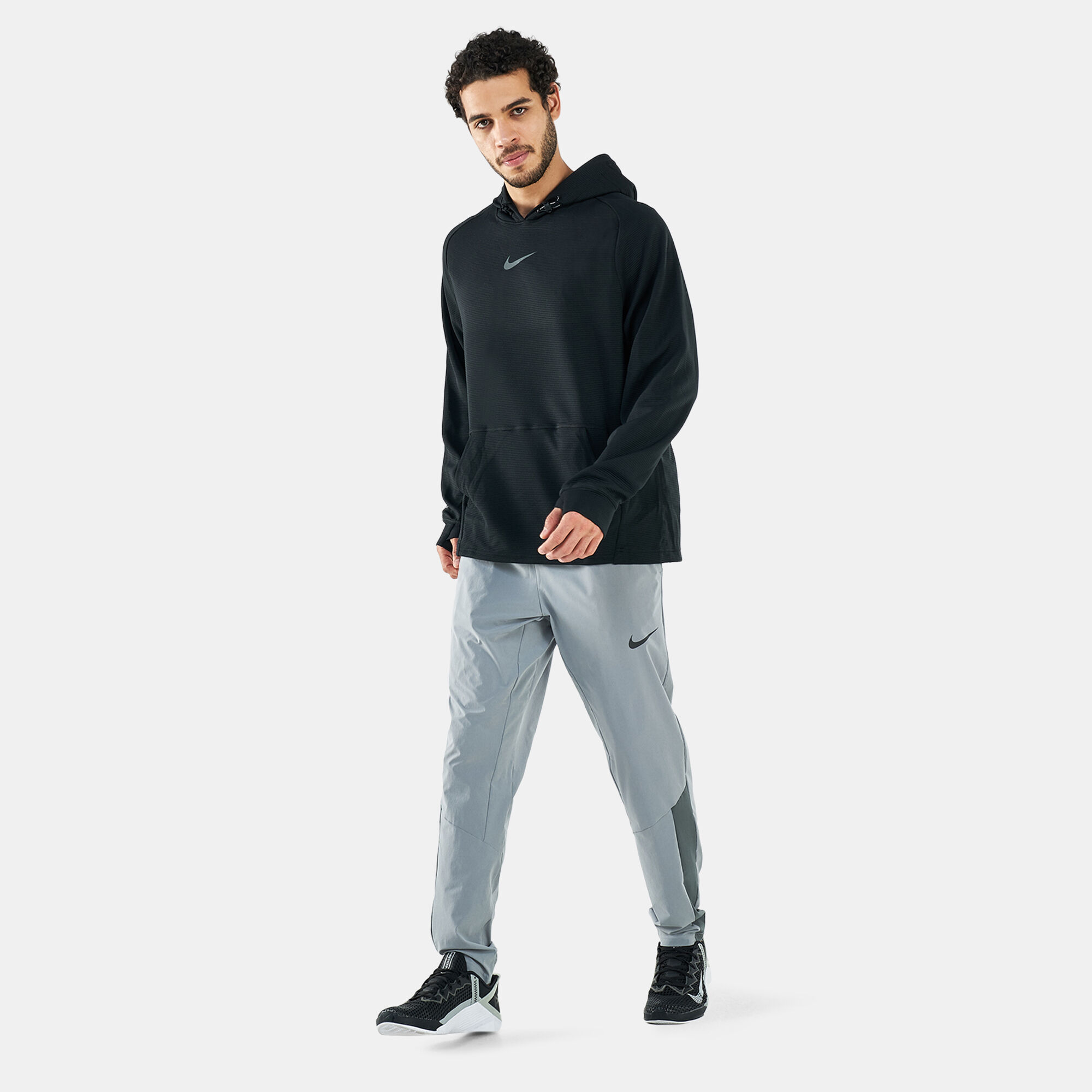 Men s Pro Fleece Pullover Hoodie Black Nike in KSA SSS