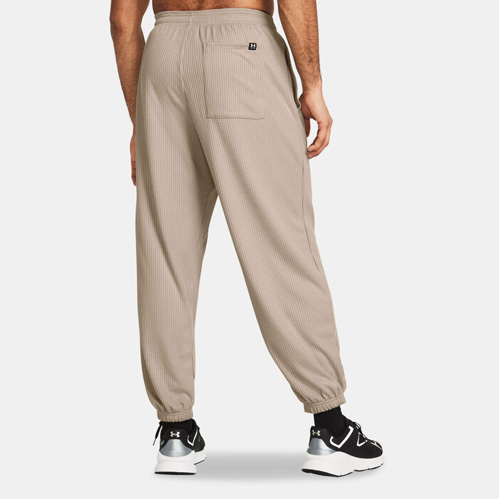 Under Armour Men's Rival Waffle Sweatpants Brown Under Armour Men's Rival Waffle Sweatpants Brown image number 1