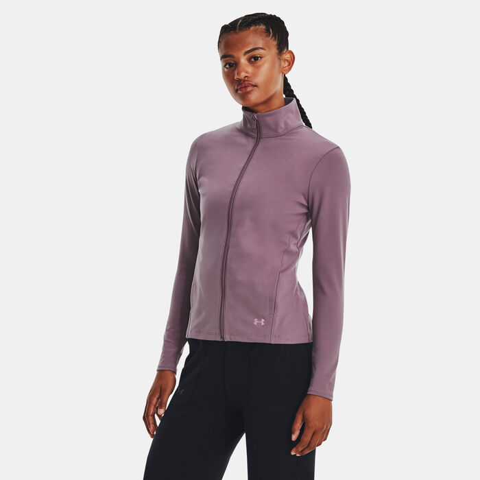 Under Armour Women's Motion Full-Zip Training Track Jacket Purple image number 0