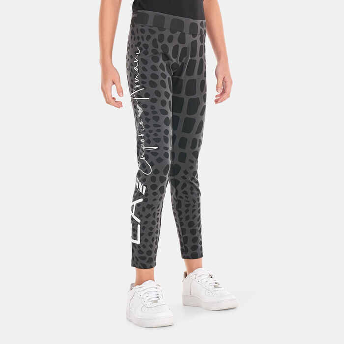 EA7 Emporio Armani Kids' Graphic Series Leggings Black image number 0