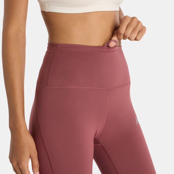 New Balance Women's Sleek Training Leggings Brown image number 4