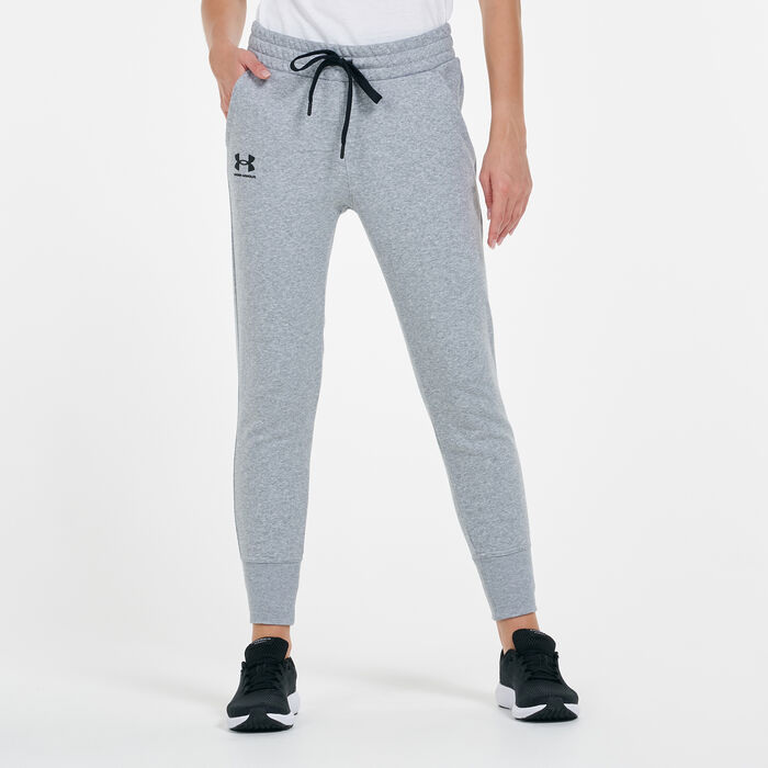 Buy Under Armour Women's UA Rival Fleece Sweatpants Grey in KSA -SSS