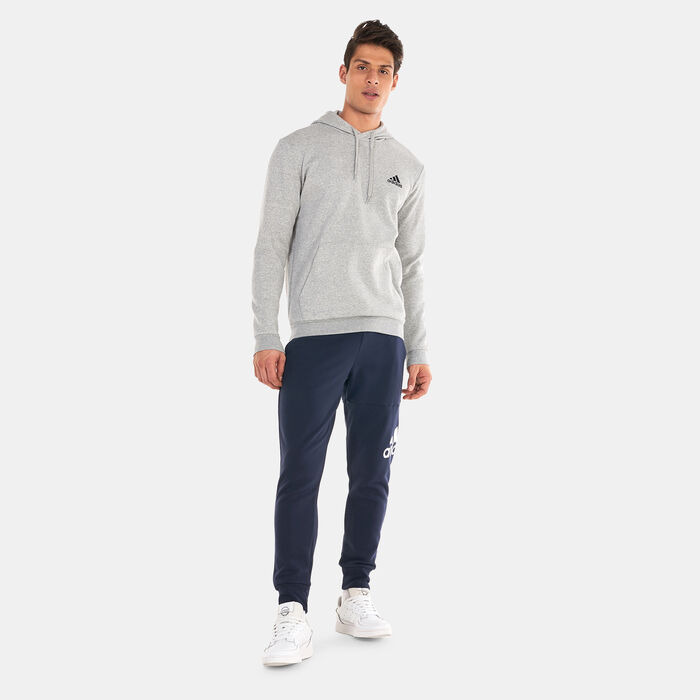 adidas Men's Essentials Fleece Hoodie Grey adidas Men's Essentials Fleece Hoodie Grey image number 2